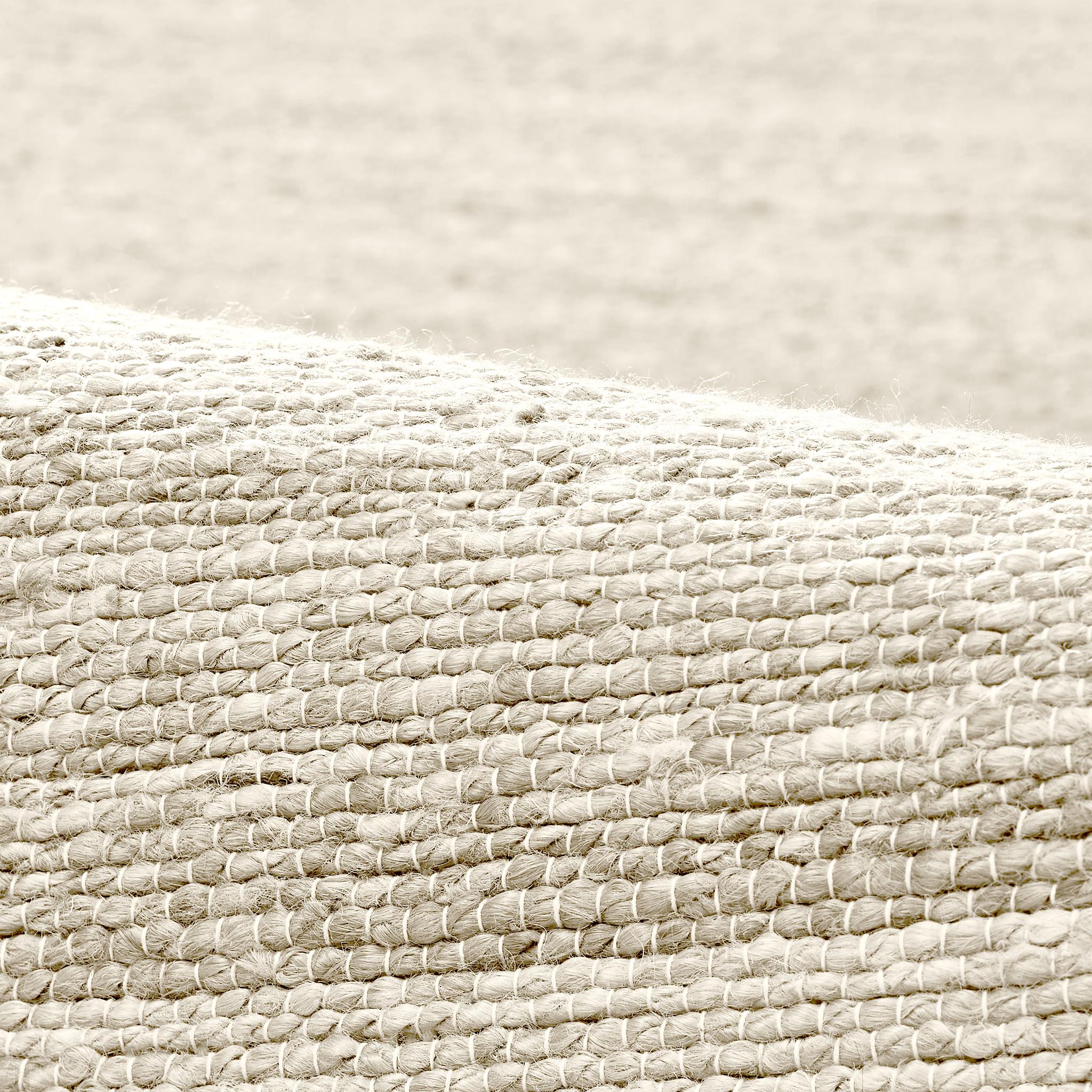 Dern 8X10ft Ivory 100% Handspun Jute Desert Design Luxury Handwoven Rug In New Condition For Sale In New York, NY