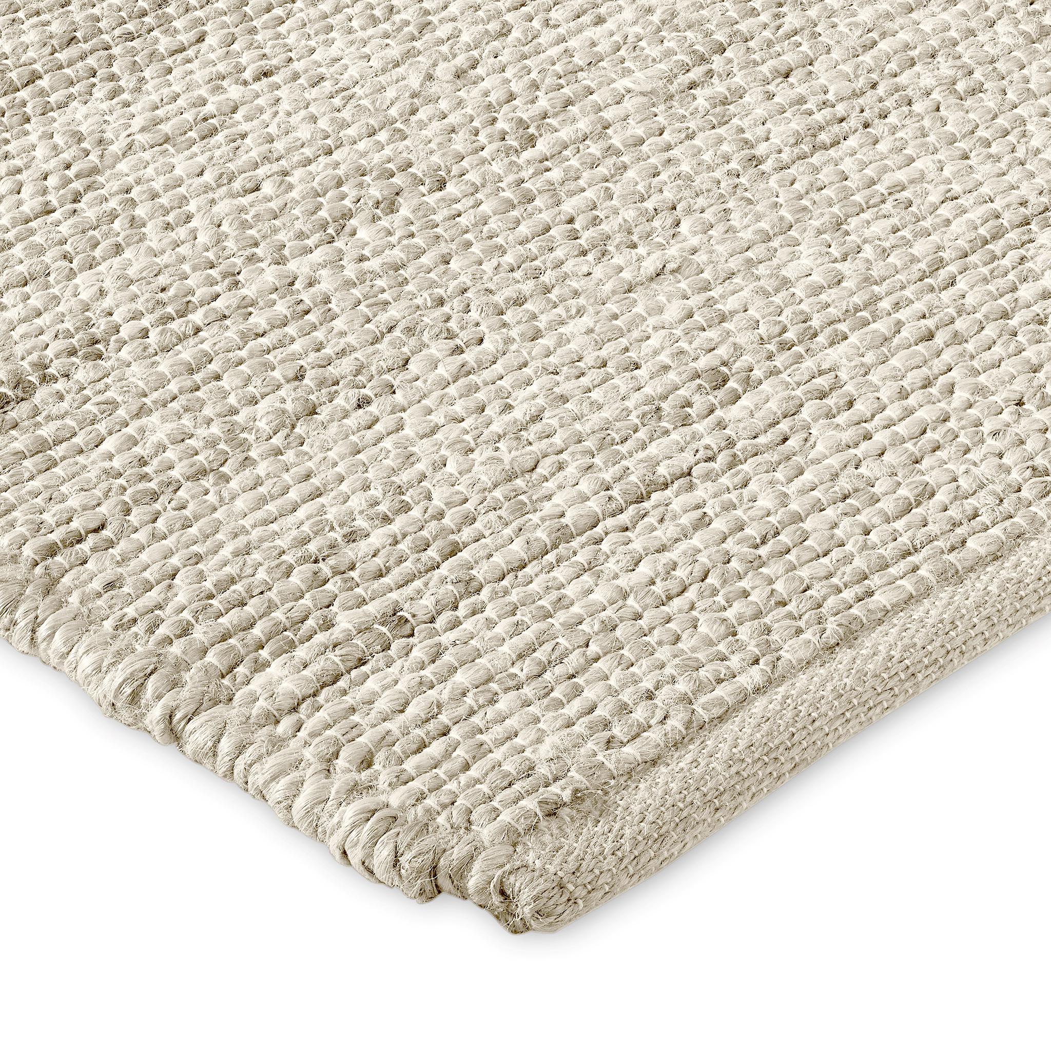 Dern 8X10ft Ivory 100% Handspun Jute Desert Design Luxury Handwoven Rug For Sale 1