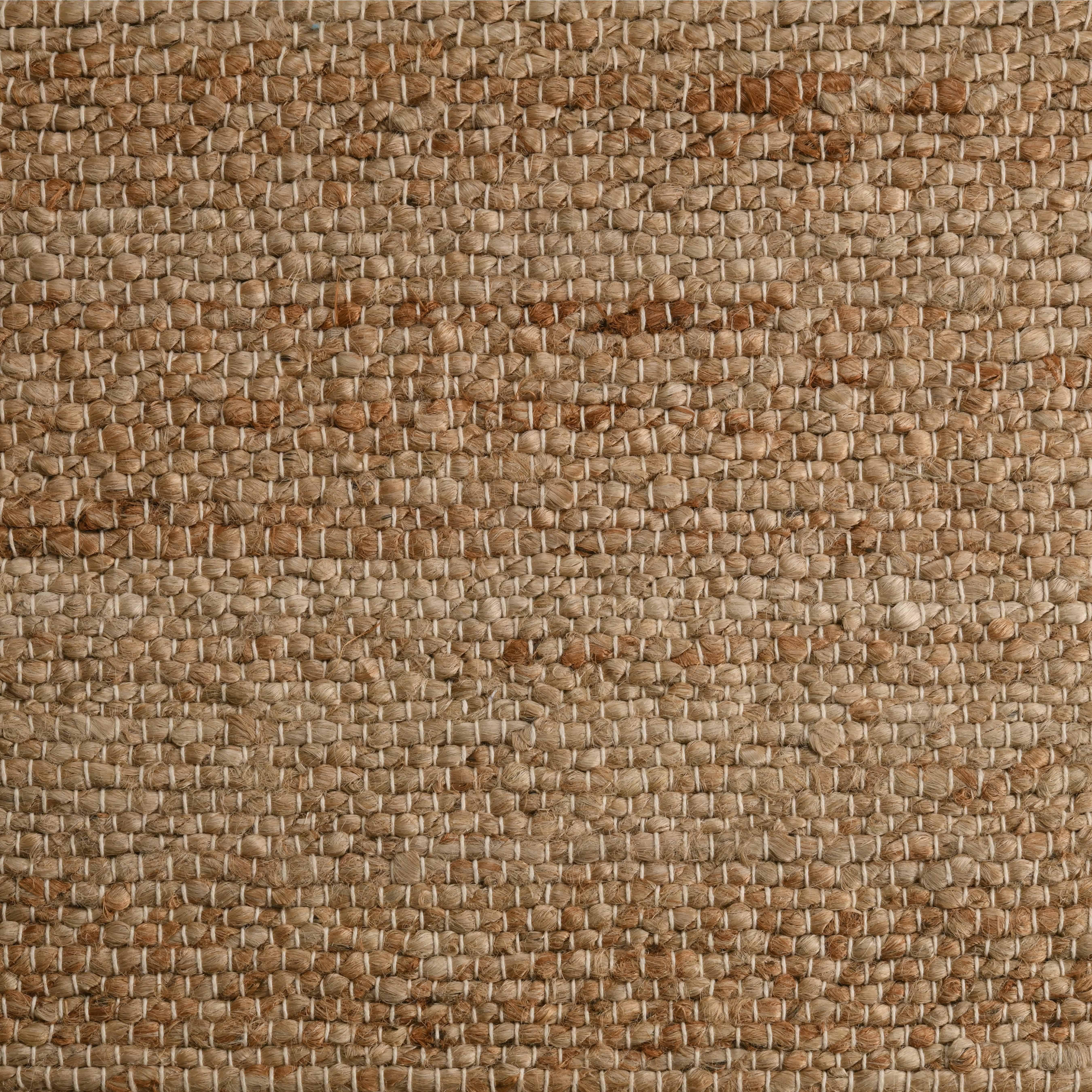 Dern, Natural, Handwoven Face 100% Handspun Jute, 8' x 10' For Sale