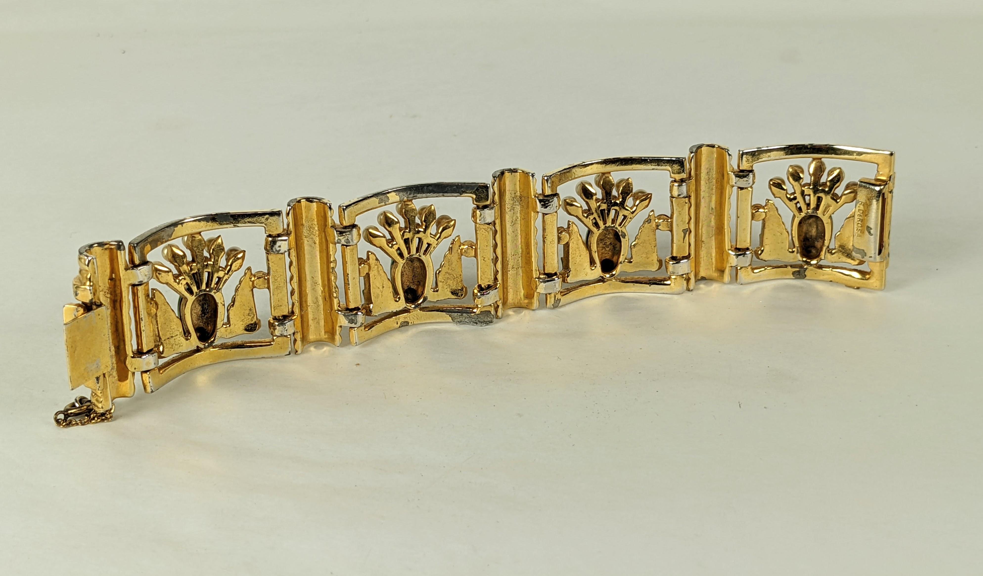 DeRosa Rare Anglo Indian Peacock Link Bracelet For Sale 2