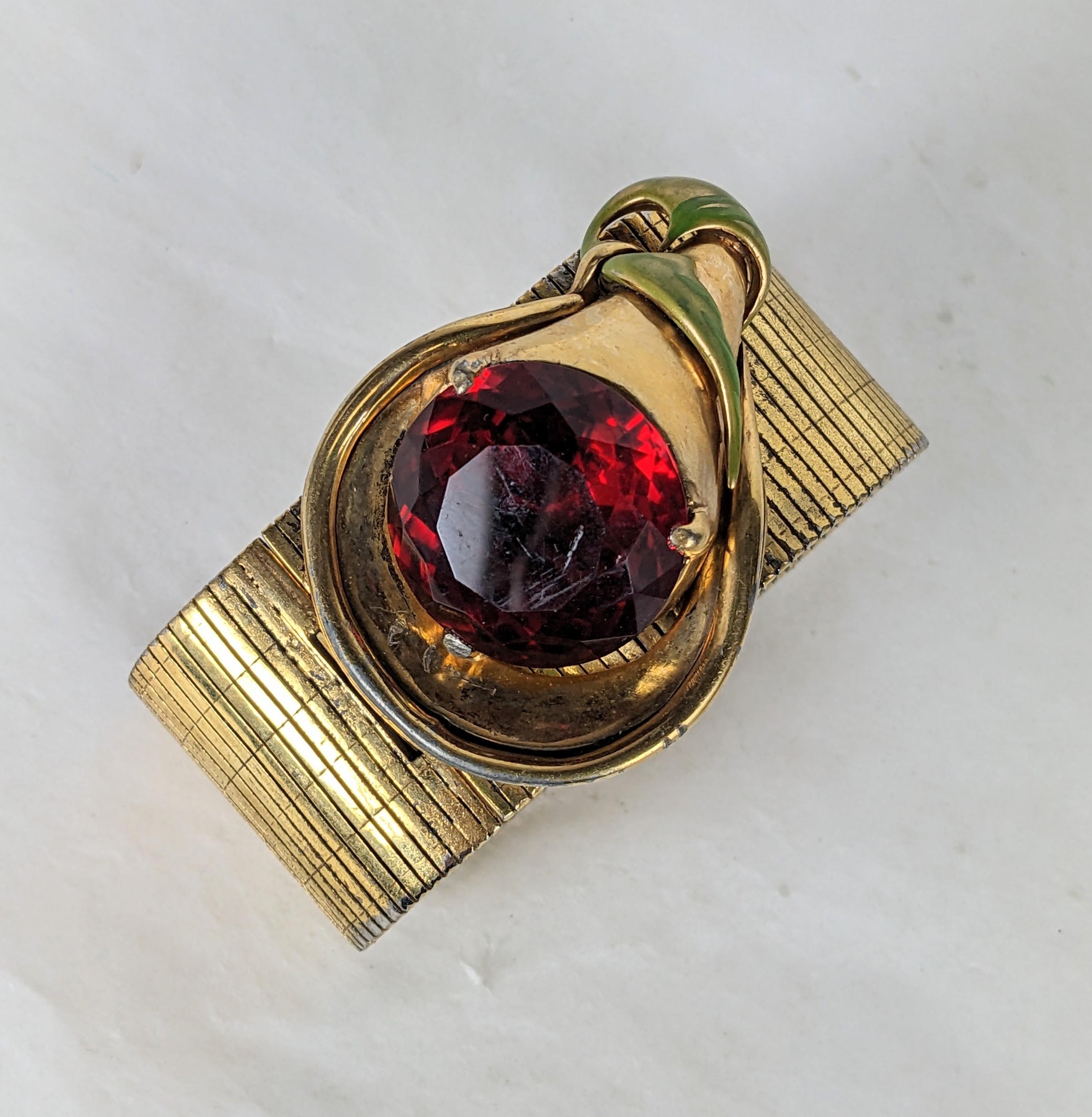 Femenino o masculino Pulsera brazalete flexible DeRosa Retro Calla Lilly en venta