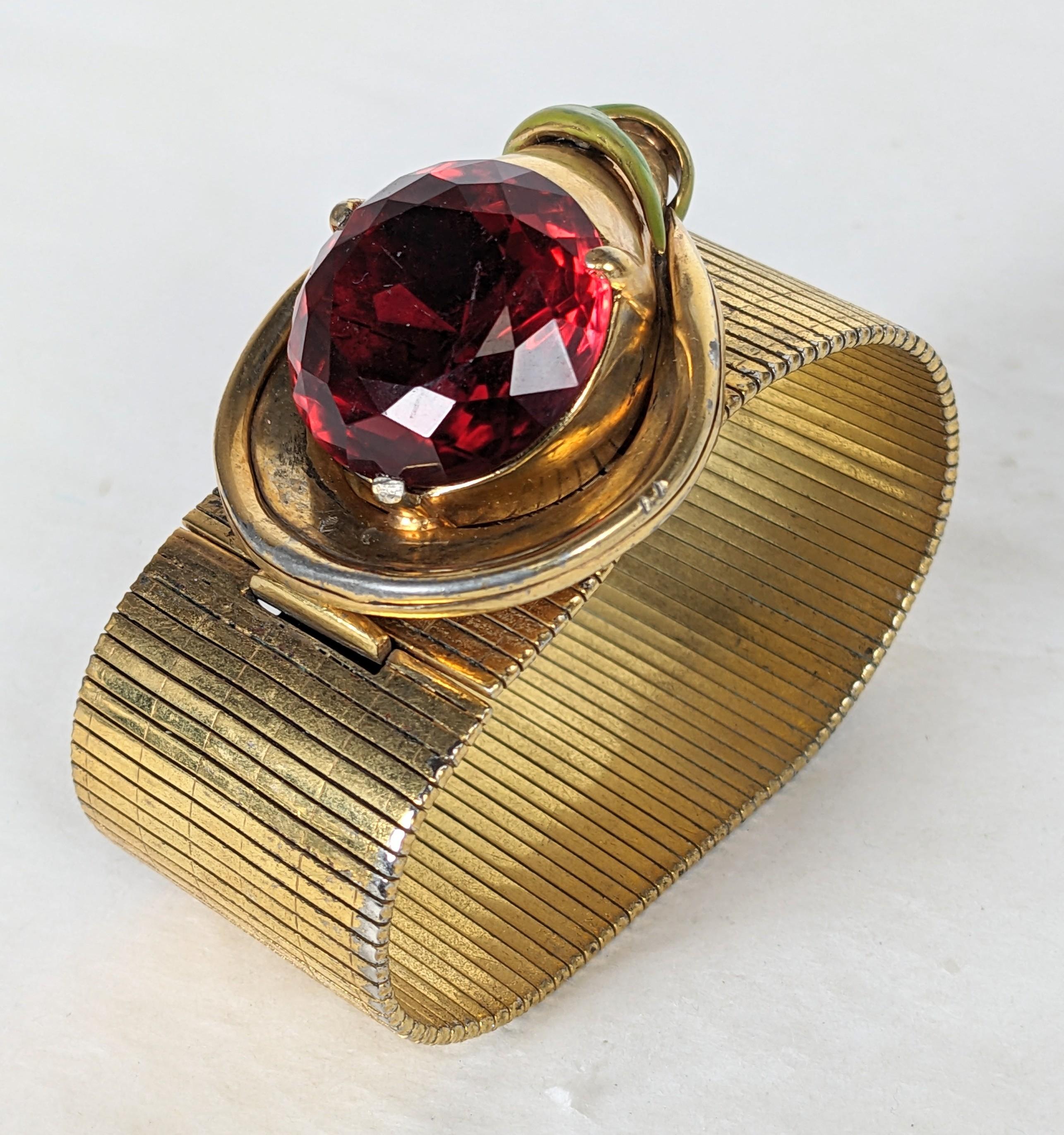 Pulsera brazalete flexible DeRosa Retro Calla Lilly en venta 2