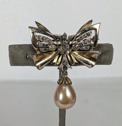 DeRosa Sterling Retro Bow Brooch