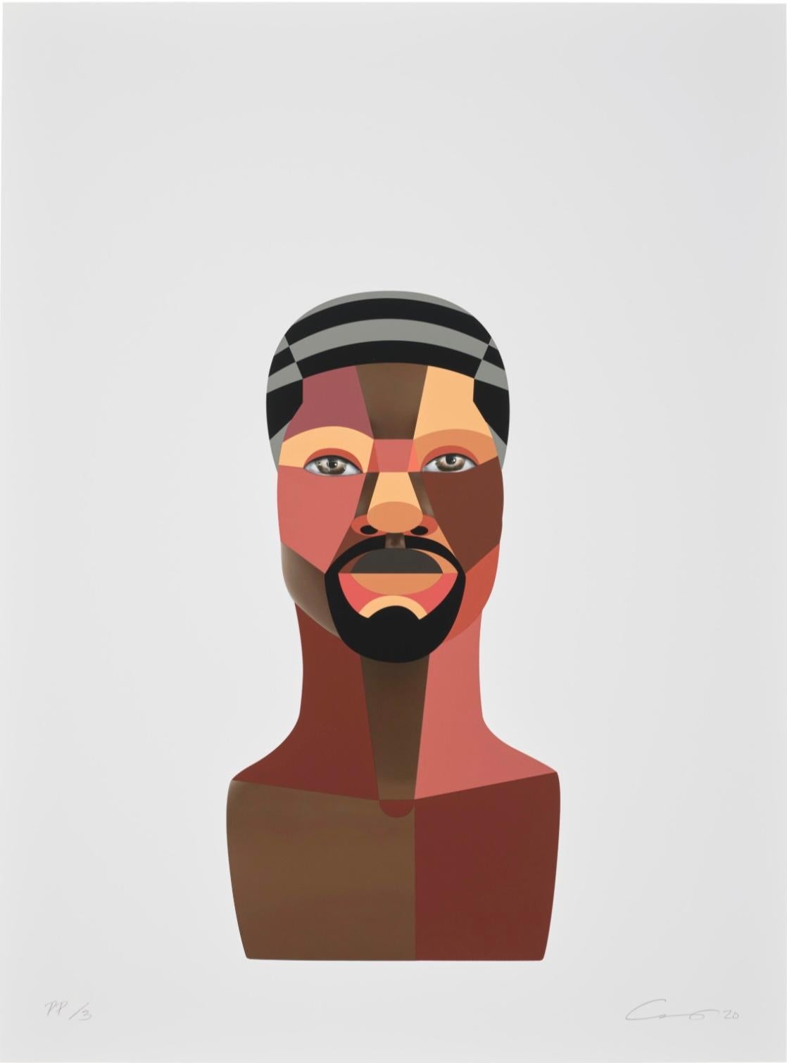 Figurative Print di Derrick Adams - Mondo della bellezza: Variazione di stile 2 (Onde)