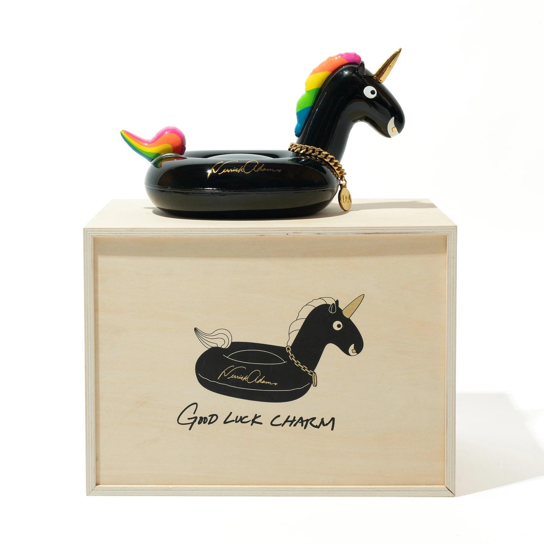 Good Luck Charm - Black Still-Life Sculpture by Derrick Adams