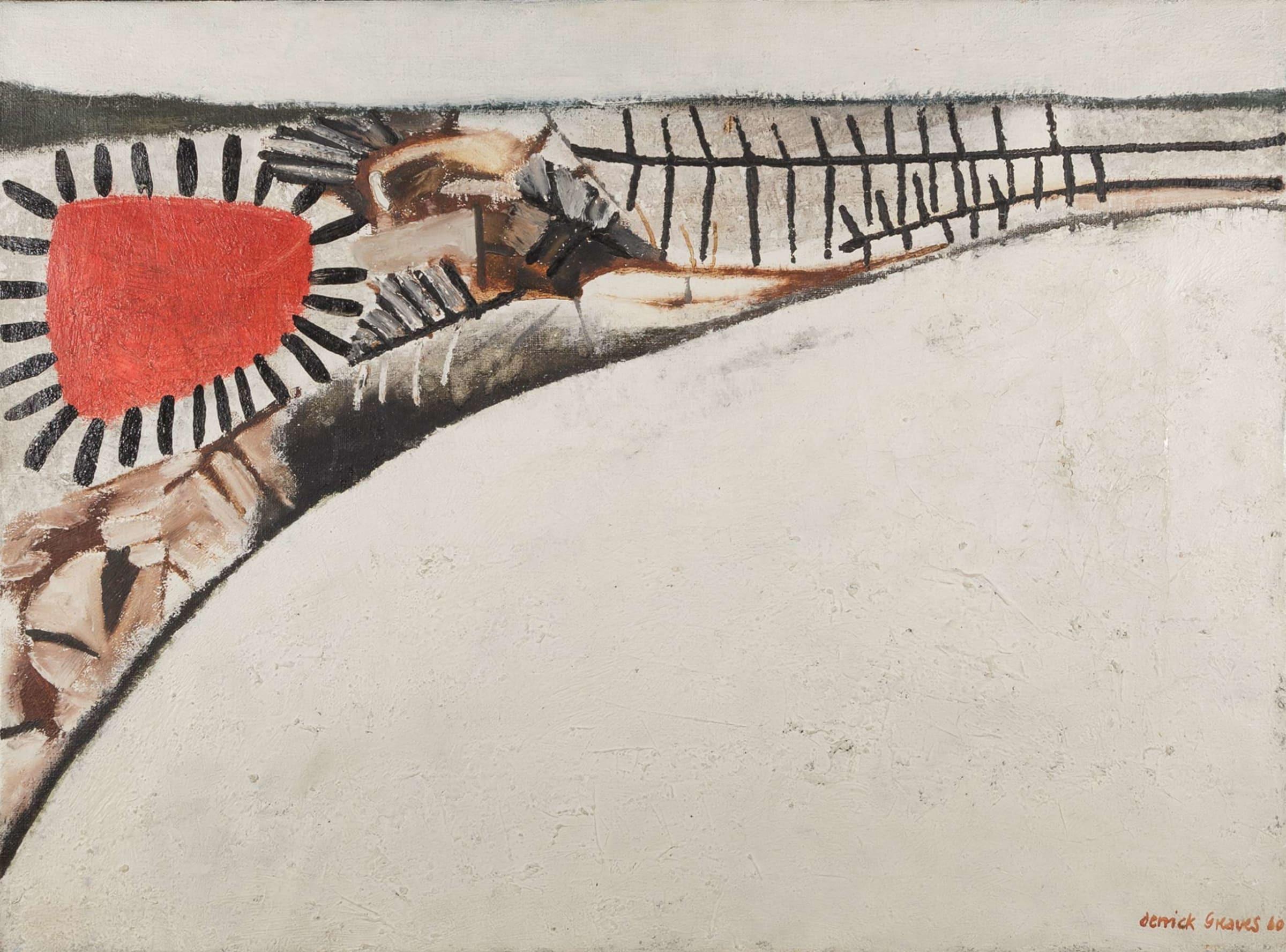 Ramo rojo-negro sobre blanco, Pintura al óleo sobre lienzo de Derrick Greaves, 1960

Más información:
Técnica: Óleo sobre lienzo
71 x 95.5 cm
28 x 37 5/8 in
Firmado y fechado "Derrick Greaves 60"; itled y fechado además "BOUQUET ROJO-NEGRO SOBRE