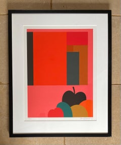 Derrick Greaves - Abstract Painting with Fruit, 1979 - screenprint