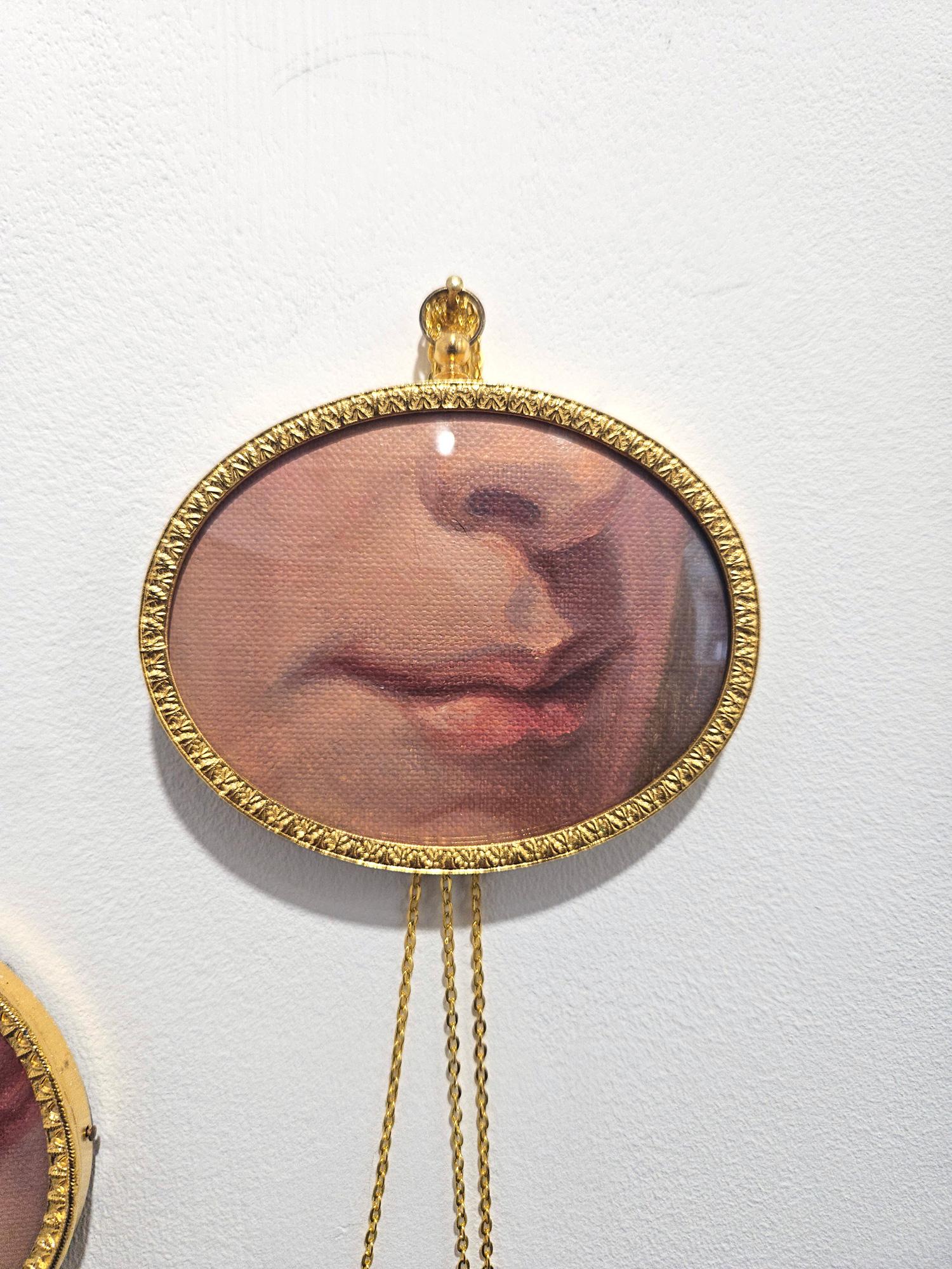 They after Batoni and Hodges - Gray Portrait Painting by Derrick Guild