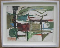 Abstract Landscape, Cornwall.' circa 1970's oil on board. 