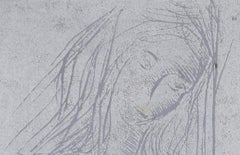 Madonna and Child Mary and Jesus Christmas Card by Derrick Sayer