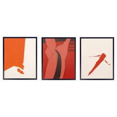 Derrière le Miroir Color Lithographien 16,5" x 12,5" Mid Century Modern Abstrakt