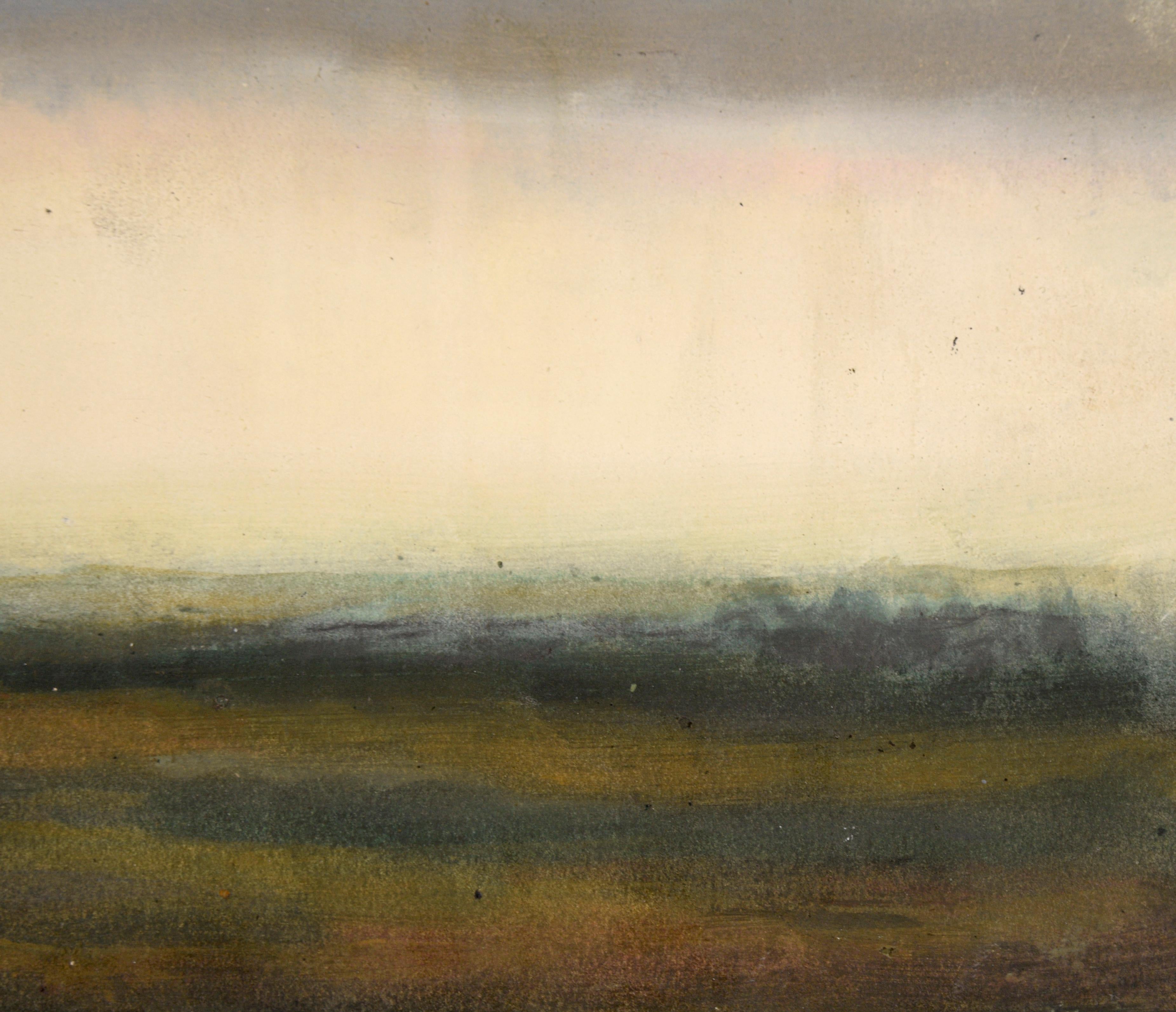 Passing Storm Landscape - Contemporary Painting by Derrik Van Nimwegen