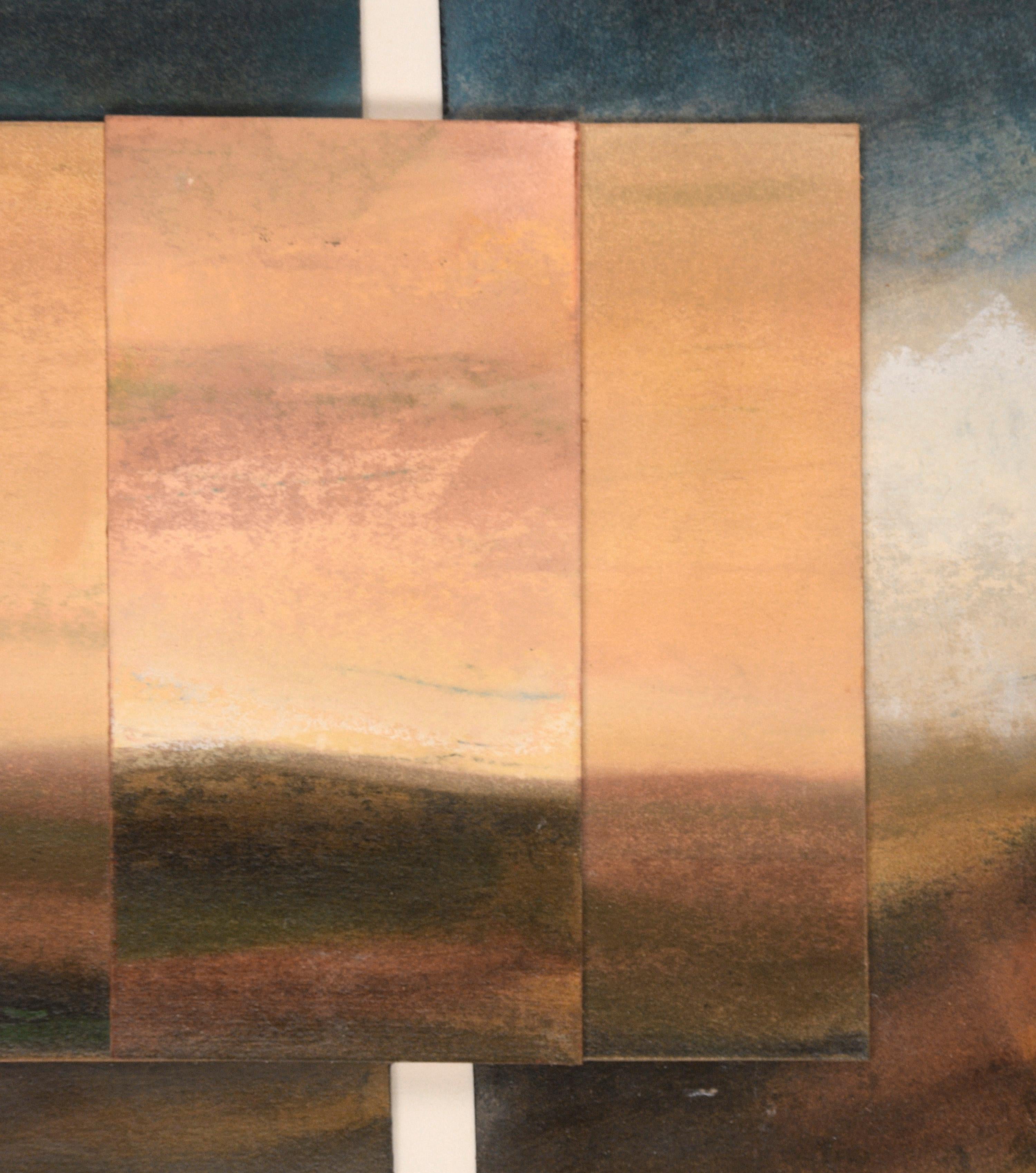 Tuscany Landscape Panel #409  - Beige Landscape Painting by Derrik Van Nimwegen