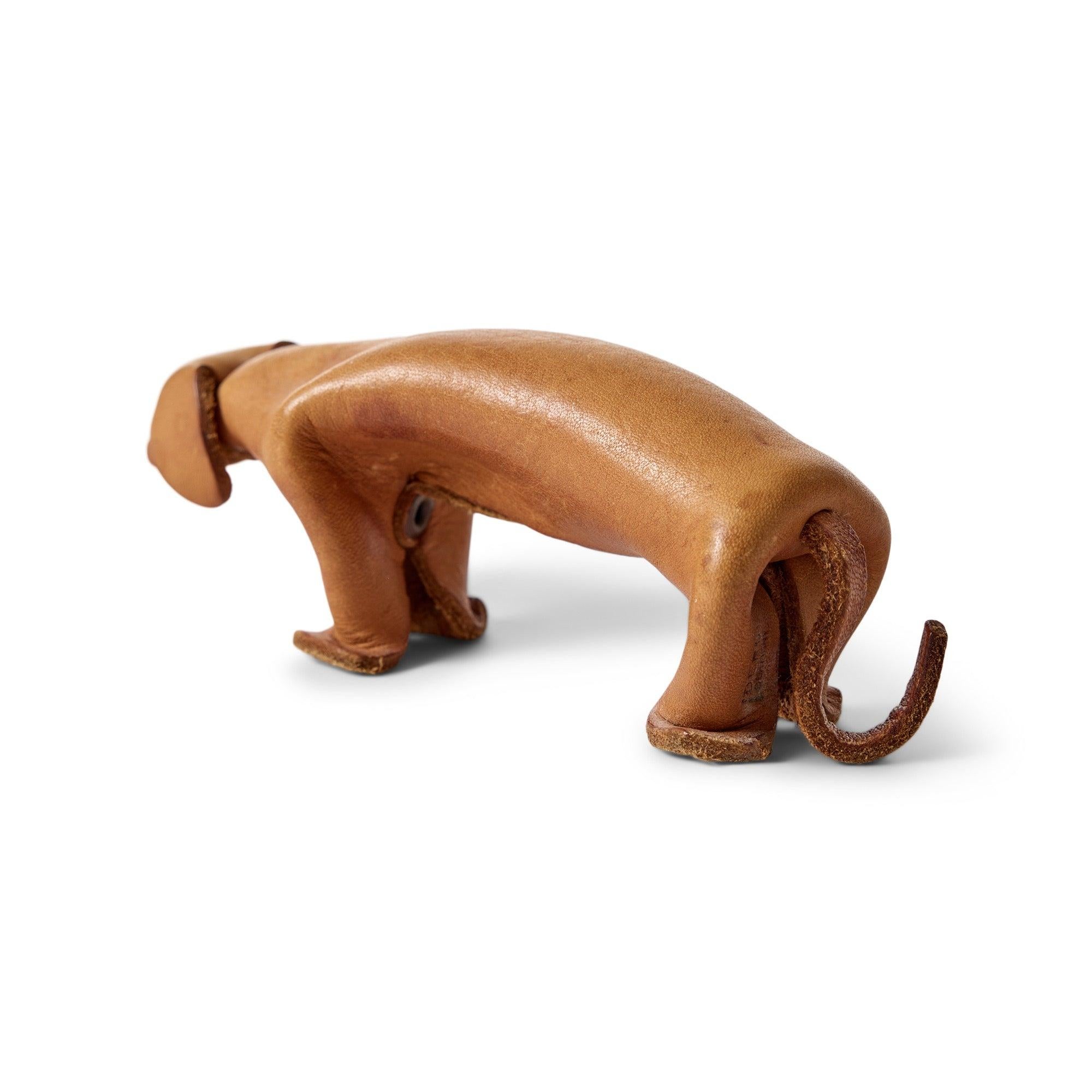 German Deru Leather Daschshund by Deru, 1960s For Sale