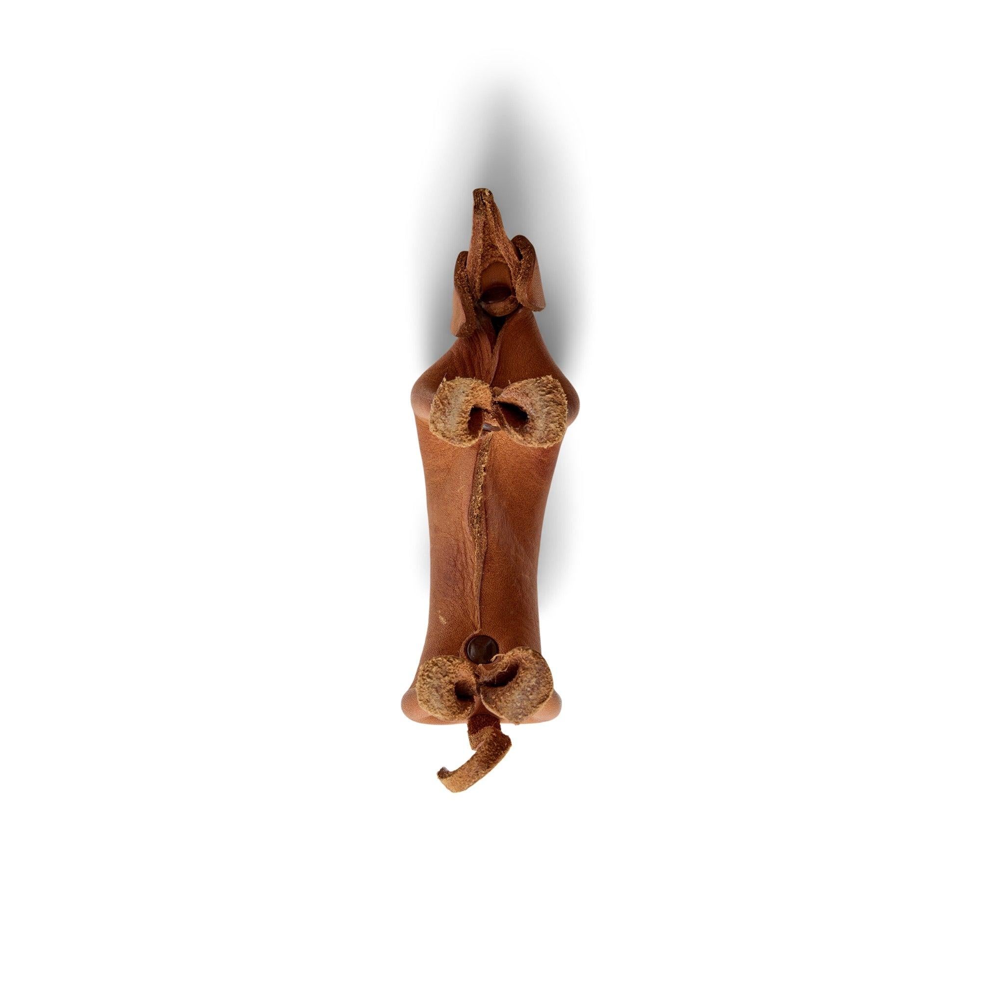 Deru Leather Daschshund by Deru, 1960s In Excellent Condition For Sale In Sagaponack, NY