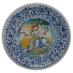 Antique Deruta - Alzatina dish on stand, 18th century