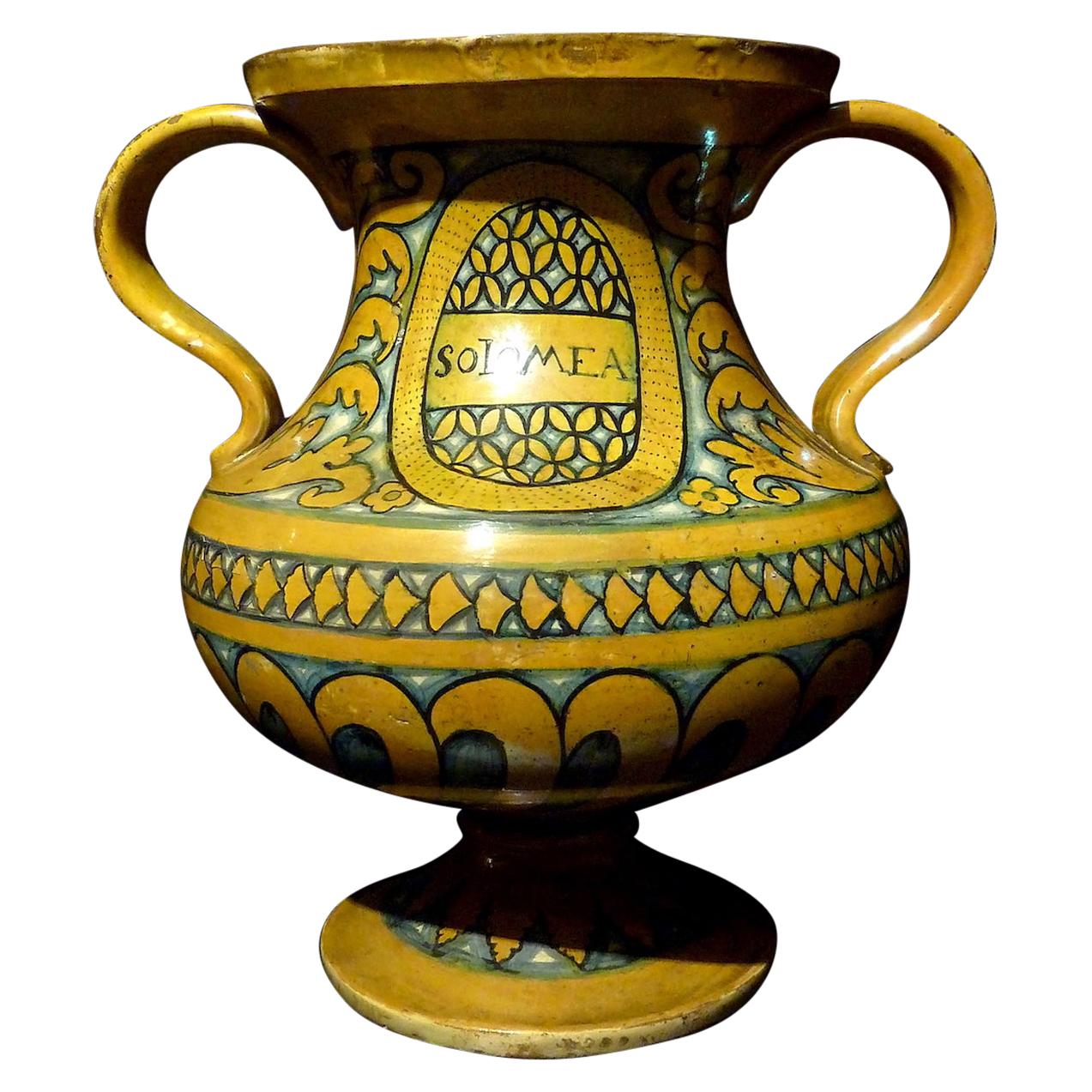 Deruta Biansato Vase, First Half of the 16th Century