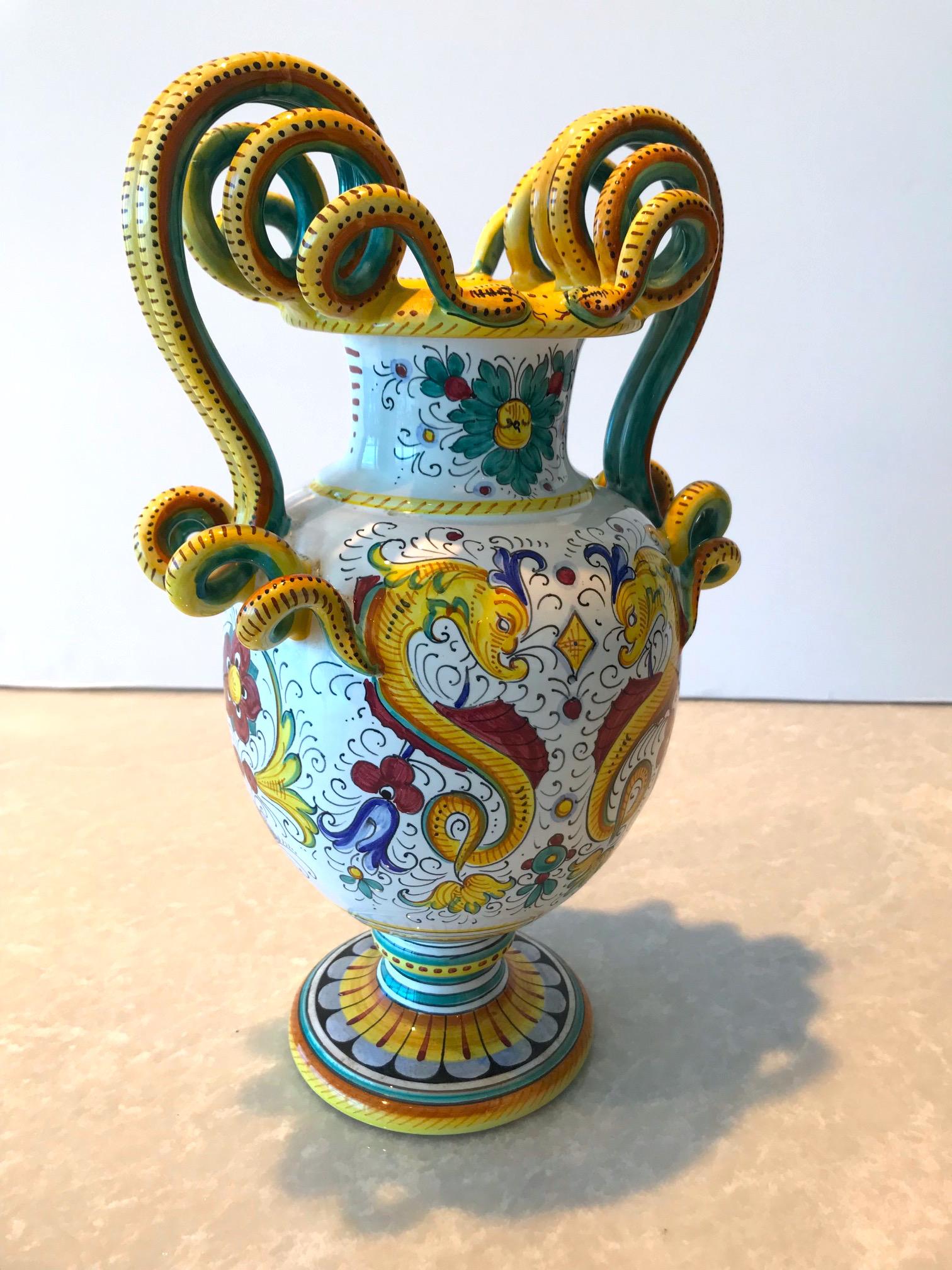 deruta vase made in italy