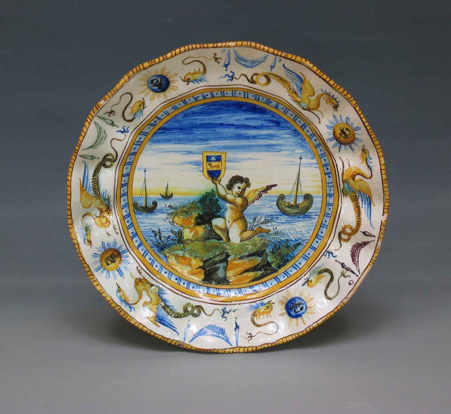 Deruta Maiolica Moulded Plate  Probably 19th Century For Sale 2