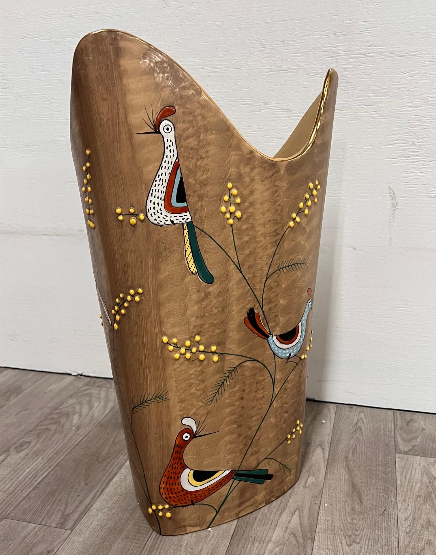 Milieu du XXe siècle Deruta Umbrella Stand en vente