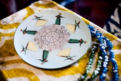 Dervishes-Porzellanteller von Vito Nesta für Les-Ottomans