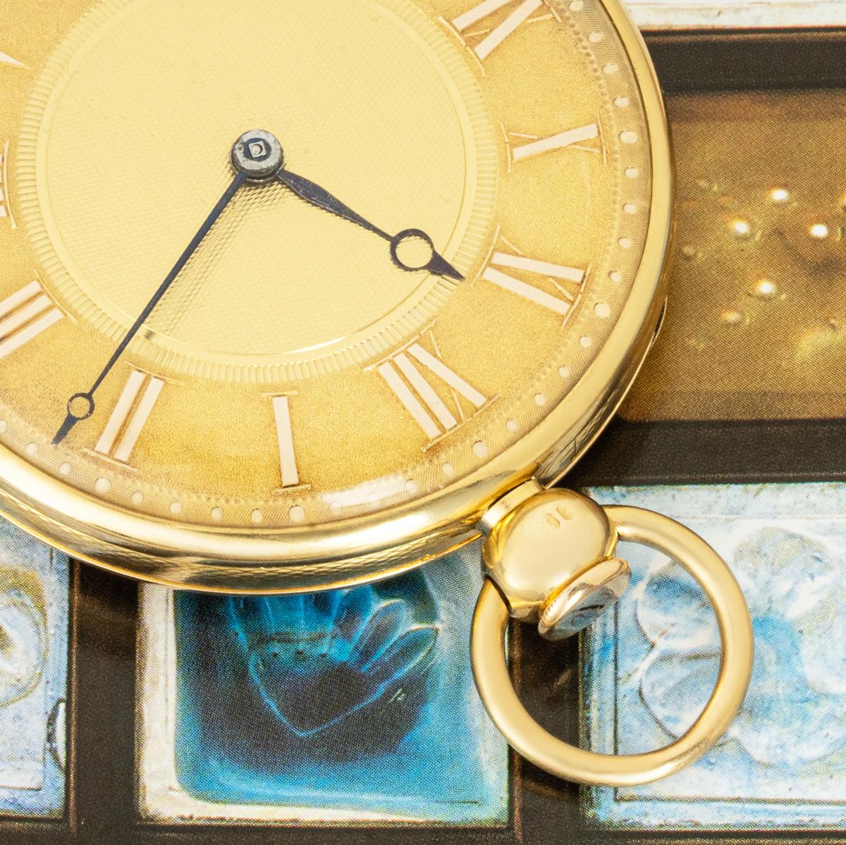 Des Granges Late Recordon. A Rare 18ct Rose Gold Keywind Duplex Quarter Repeater Pocket Watch C1818


Dial: A superb 18ct gold dial with raised Roman gold numerals outer dotted minute track and engine turned centre. The original blued steel Breguet