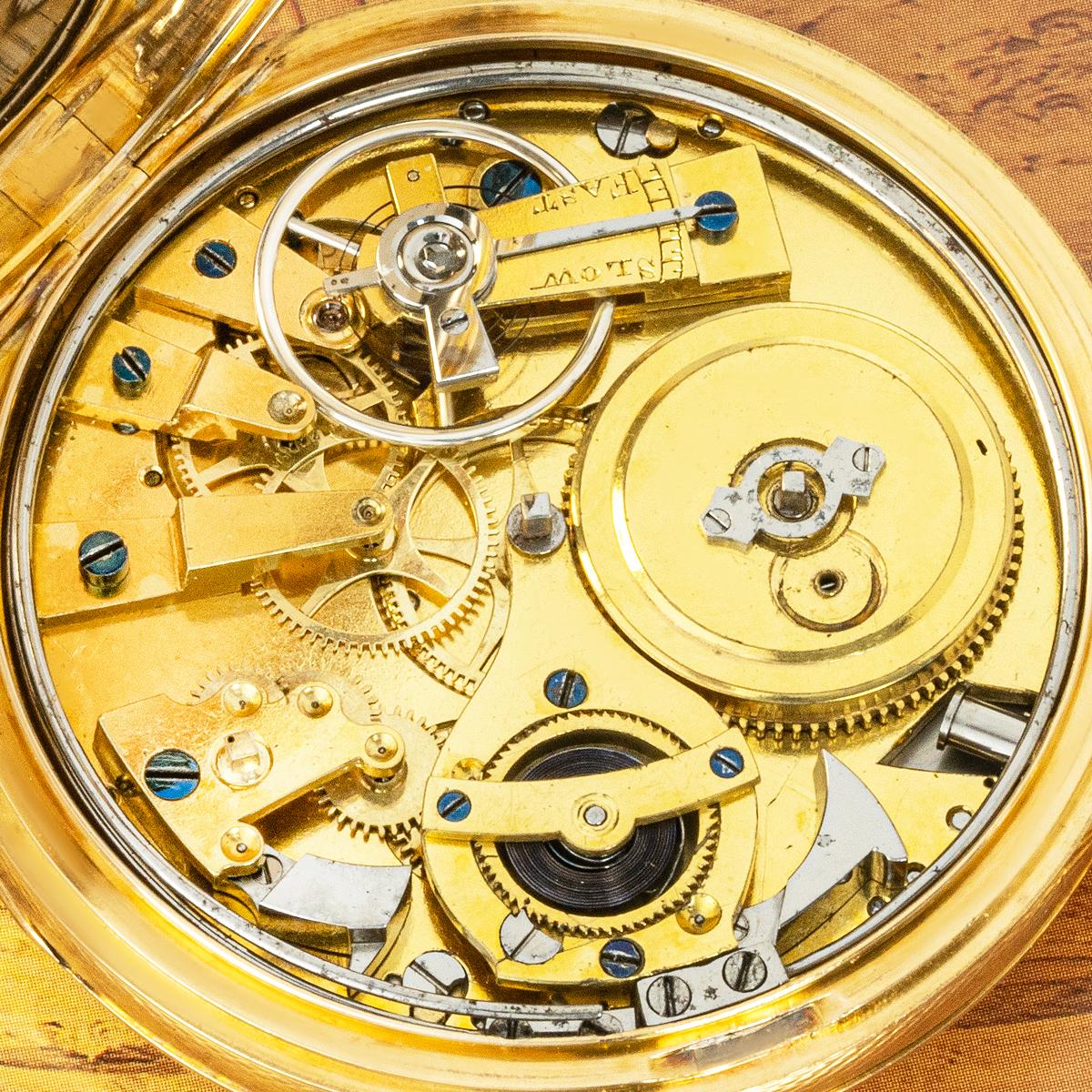 Des Granges. A Rare Rose Gold Duplex Quarter Repeater Pocket Watch C1818 For Sale 2