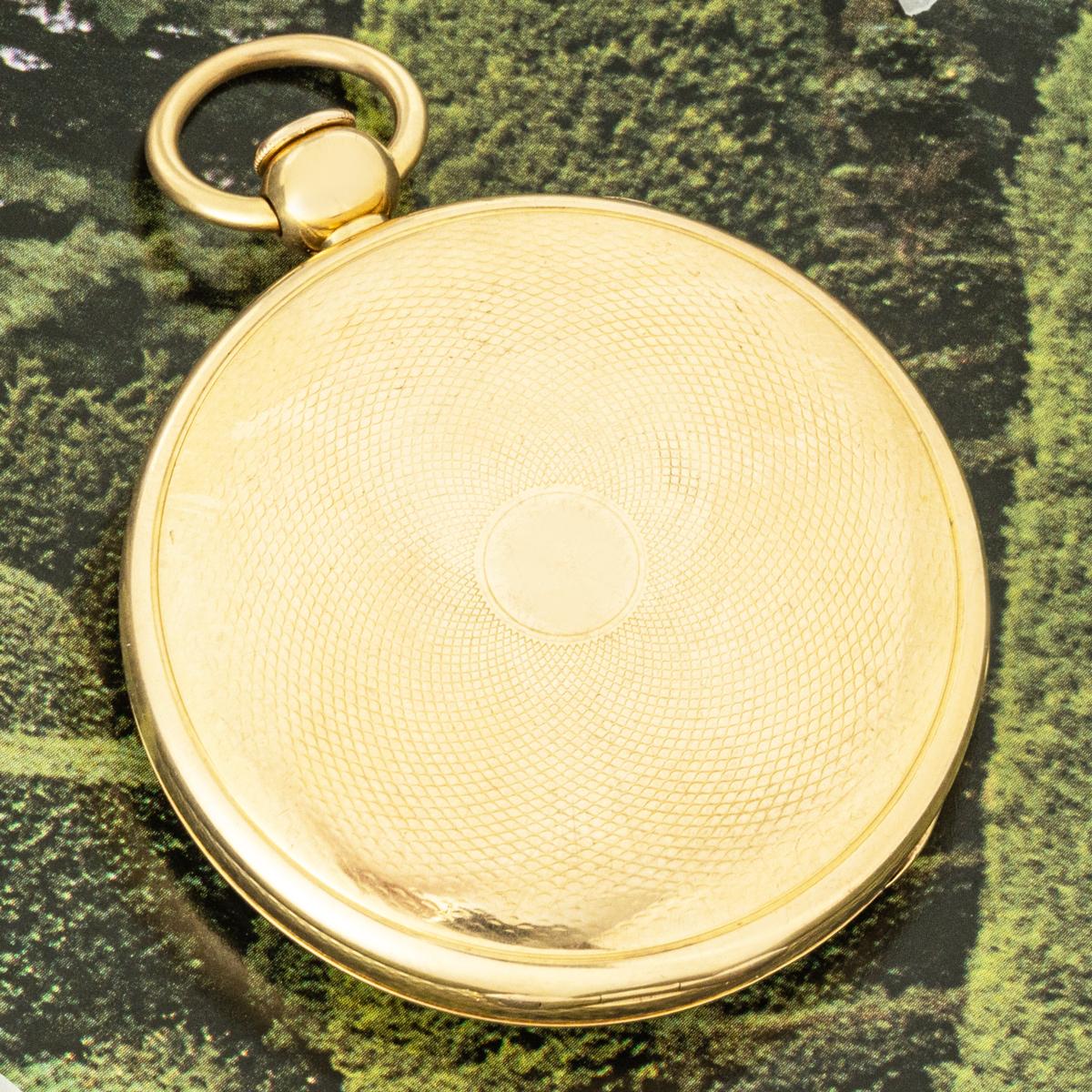 Des Granges. A Rare Rose Gold Duplex Quarter Repeater Pocket Watch C1818 For Sale 3