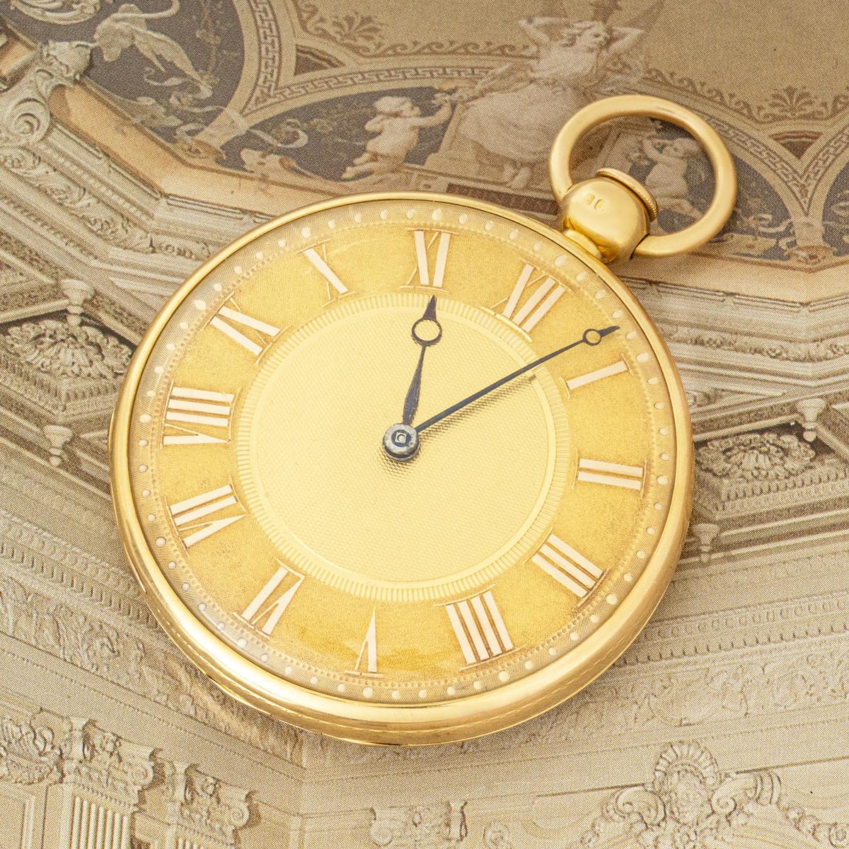 Des Granges. A Rare Rose Gold Duplex Quarter Repeater Pocket Watch C1818 For Sale 4