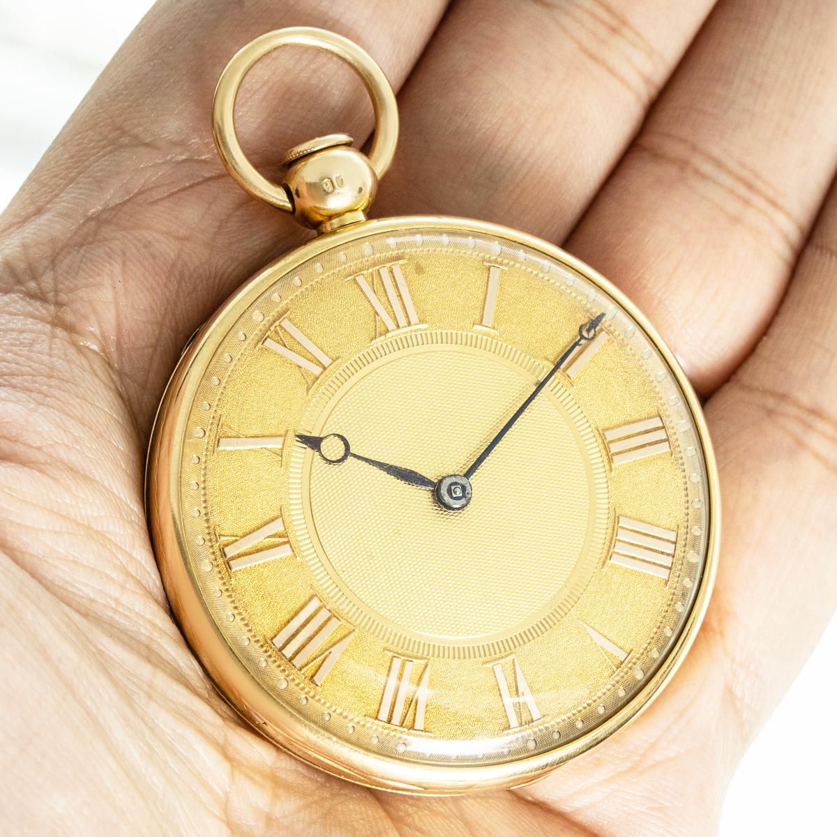 Des Granges. A Rare Rose Gold Duplex Quarter Repeater Pocket Watch C1818 For Sale 5