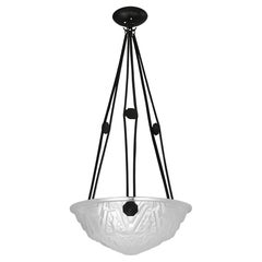 Des Hanots French Art Deco Pendant Chandelier, ca.1925