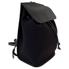 Desa 1972 Black Neoprene Fourty Four Backpack Bag Shoulder Bag