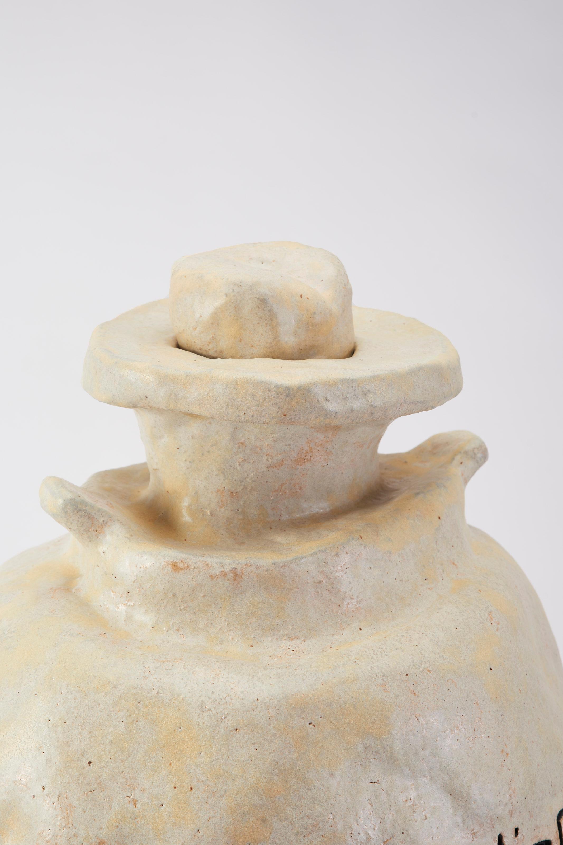 Ceramic Desacralized Trophy by Willem Van Hooff For Sale