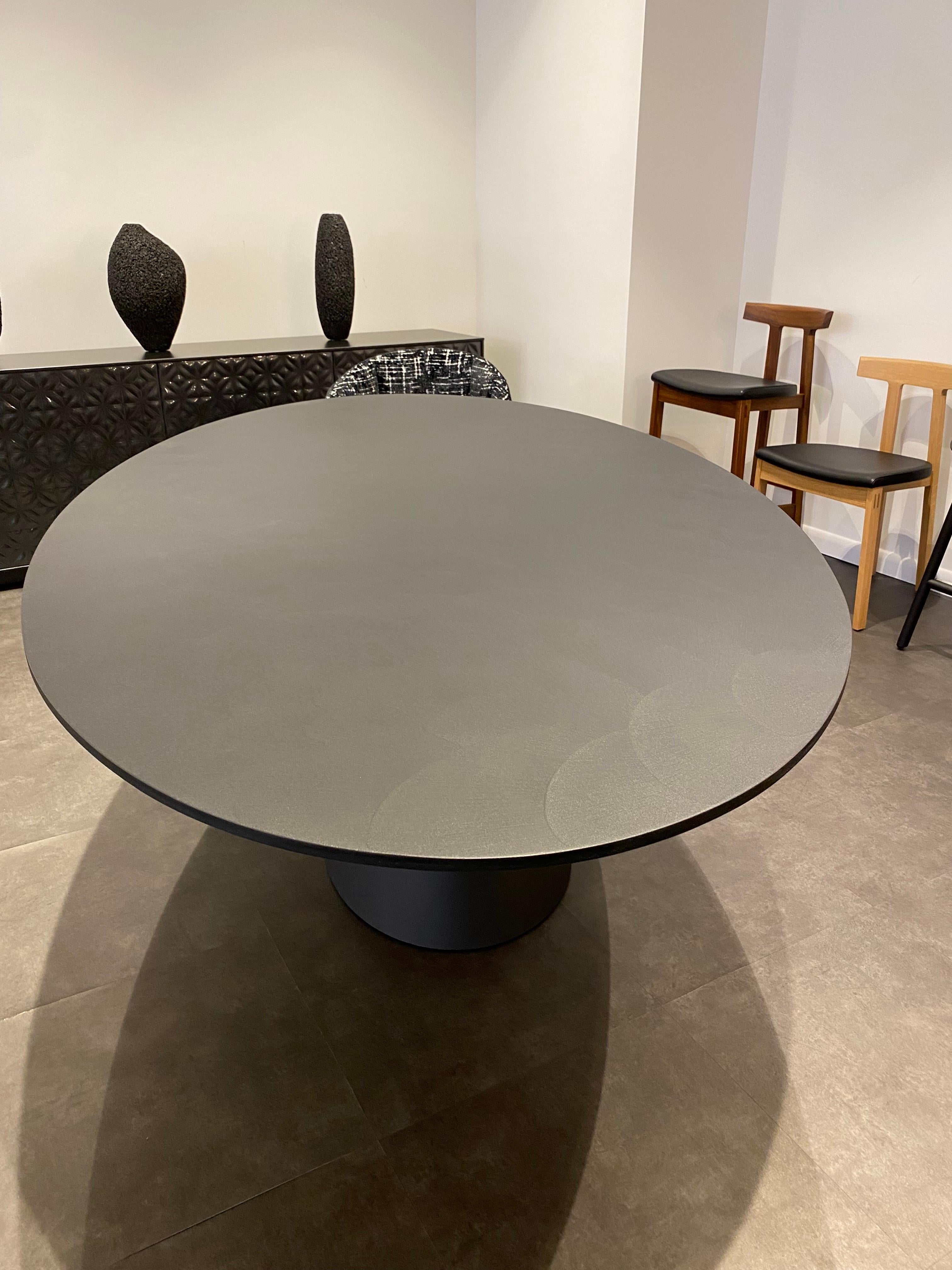 Desalto INDOOR OR OUTDOOR Black Clay Table by Marc Krusin in STOCK For Sale 1