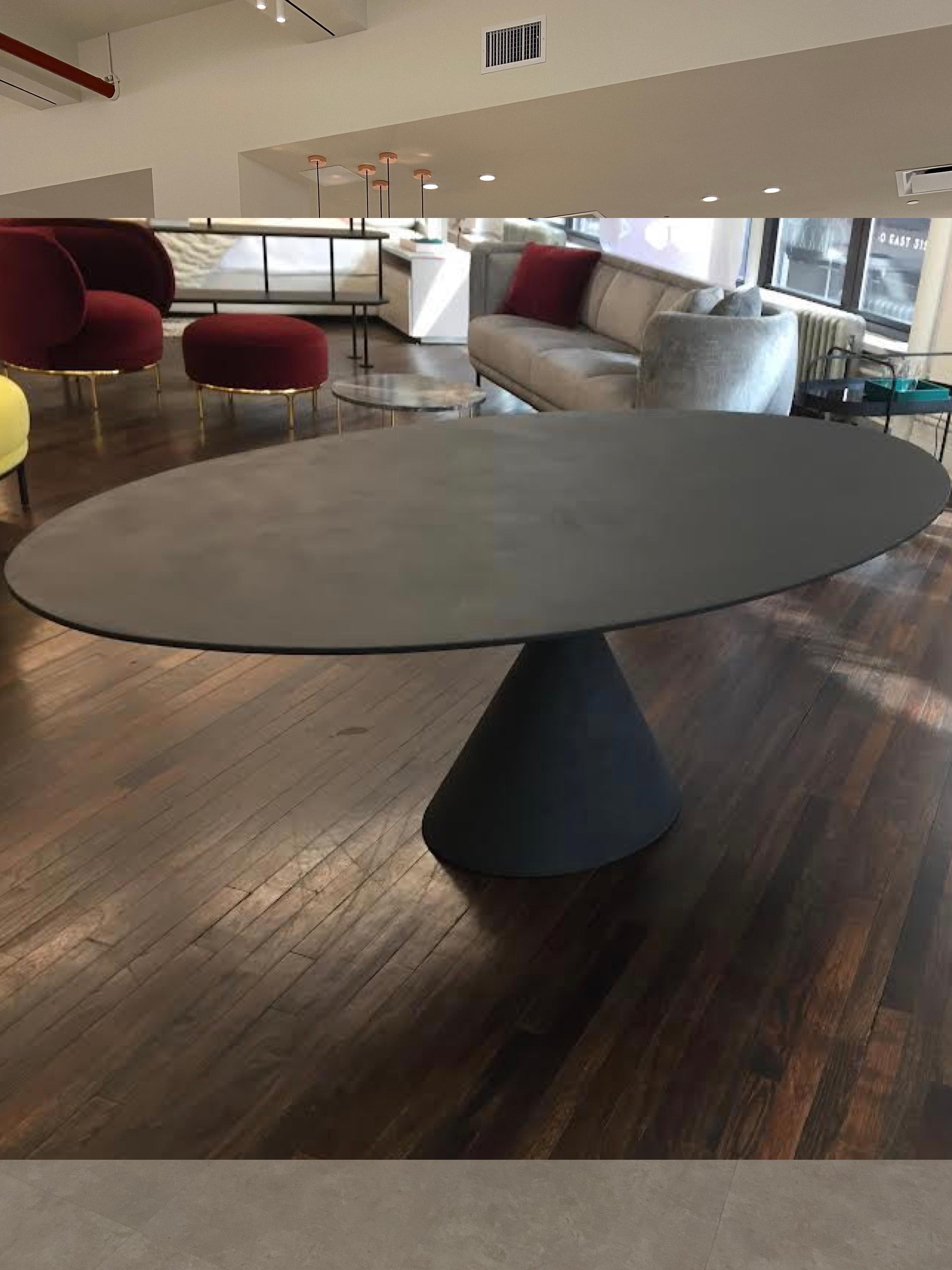 Desalto Clay Oval Lava Stone Table Designed by Marc Krusin In Excellent Condition In New York, NY