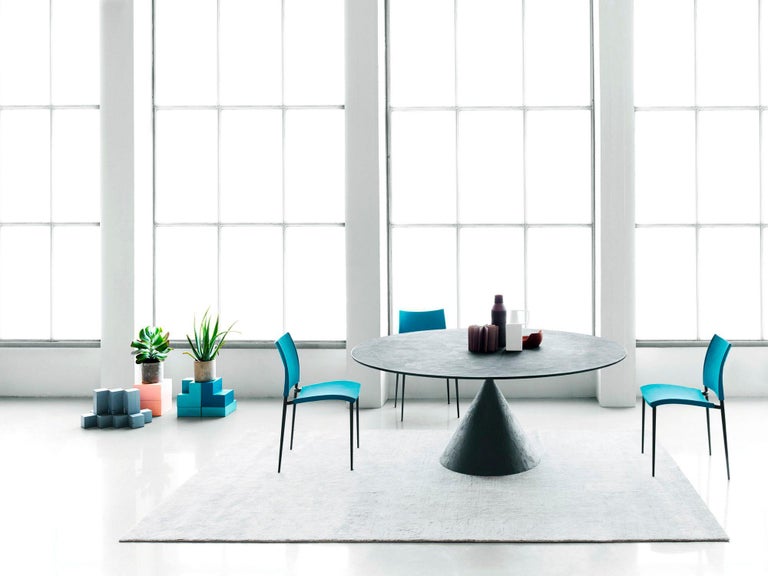 Stone Customizable Desalto Clay Oval Table Designed by Marc Krusin For Sale