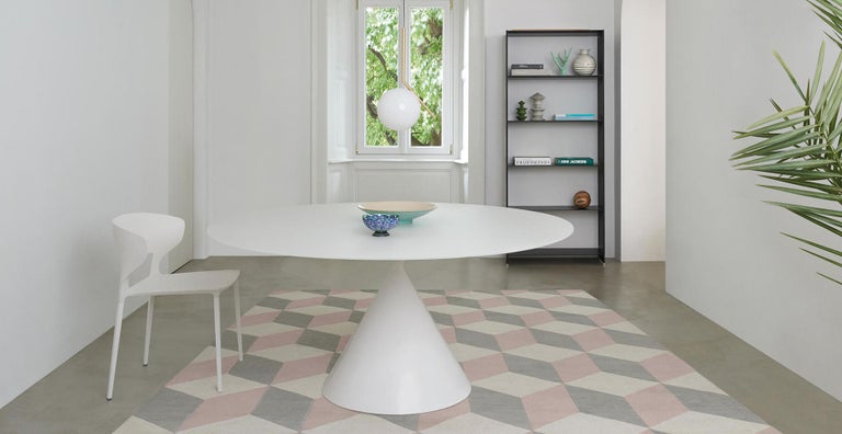 Customizable Desalto Clay Oval Table Designed by Marc Krusin For Sale 1