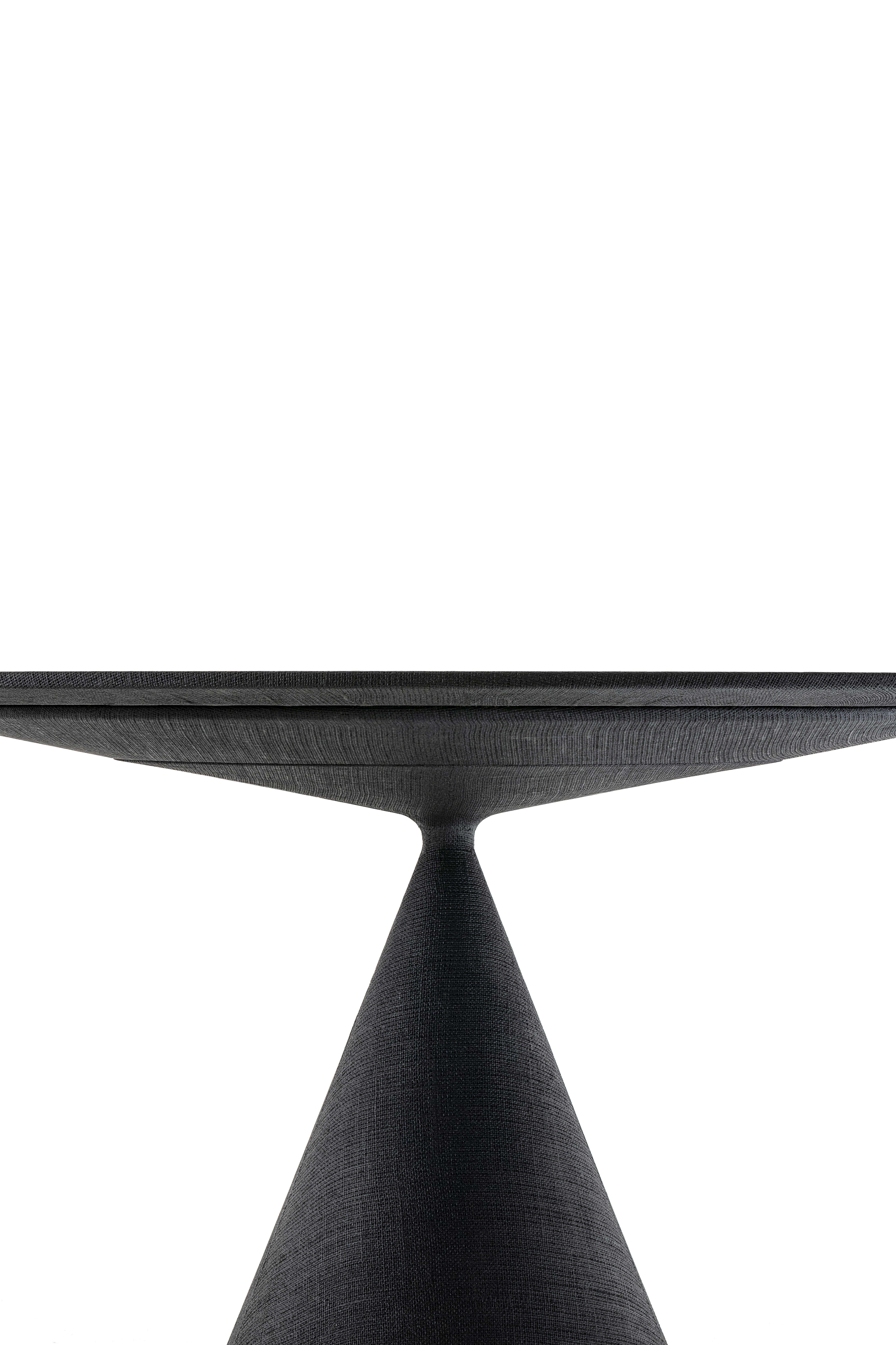 italien Table ronde CLAY en toile de Marc Krusin en vente