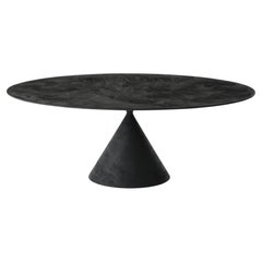 Desalto CLAY Round table in Lava stone by Marc Krusin