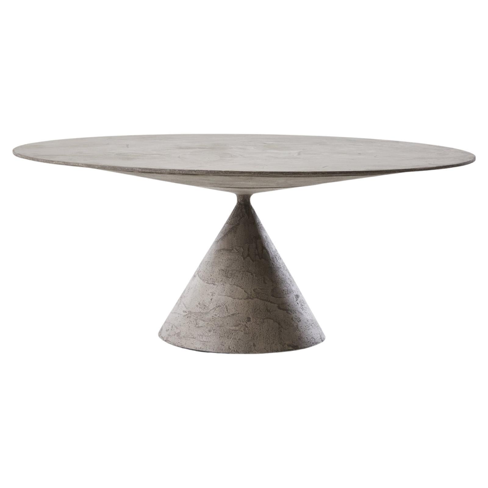Desalto CLAY Round table in Tufo stone by Marc Krusin