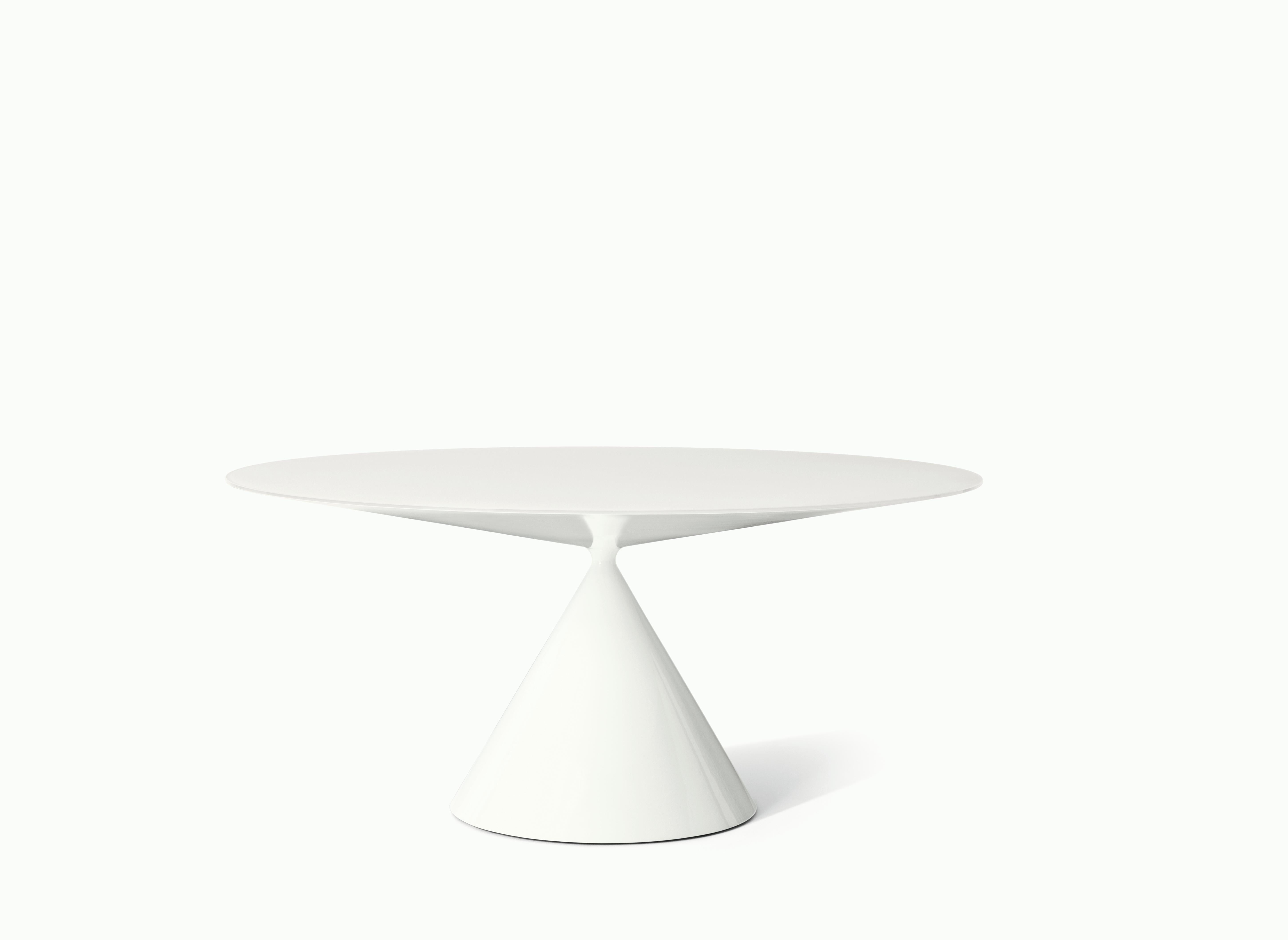 Desalto CLAY Round table with Lazy Susan in Black Concrete by Marc Krusin For Sale 13