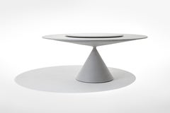 Desalto CLAY, runder Tisch mit Lazy Susan aus Beton von Marc Krusin