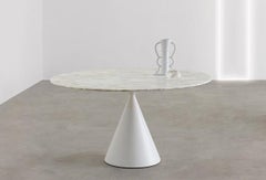 Desalto CLAY Round table with Marble top by Marc Krusin