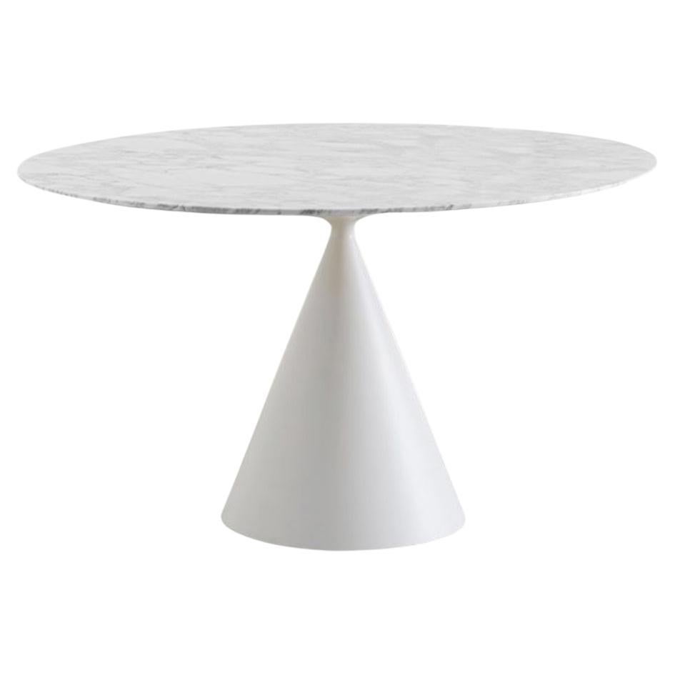 Desalto CLAY Round table with Marble top by Marc Krusin