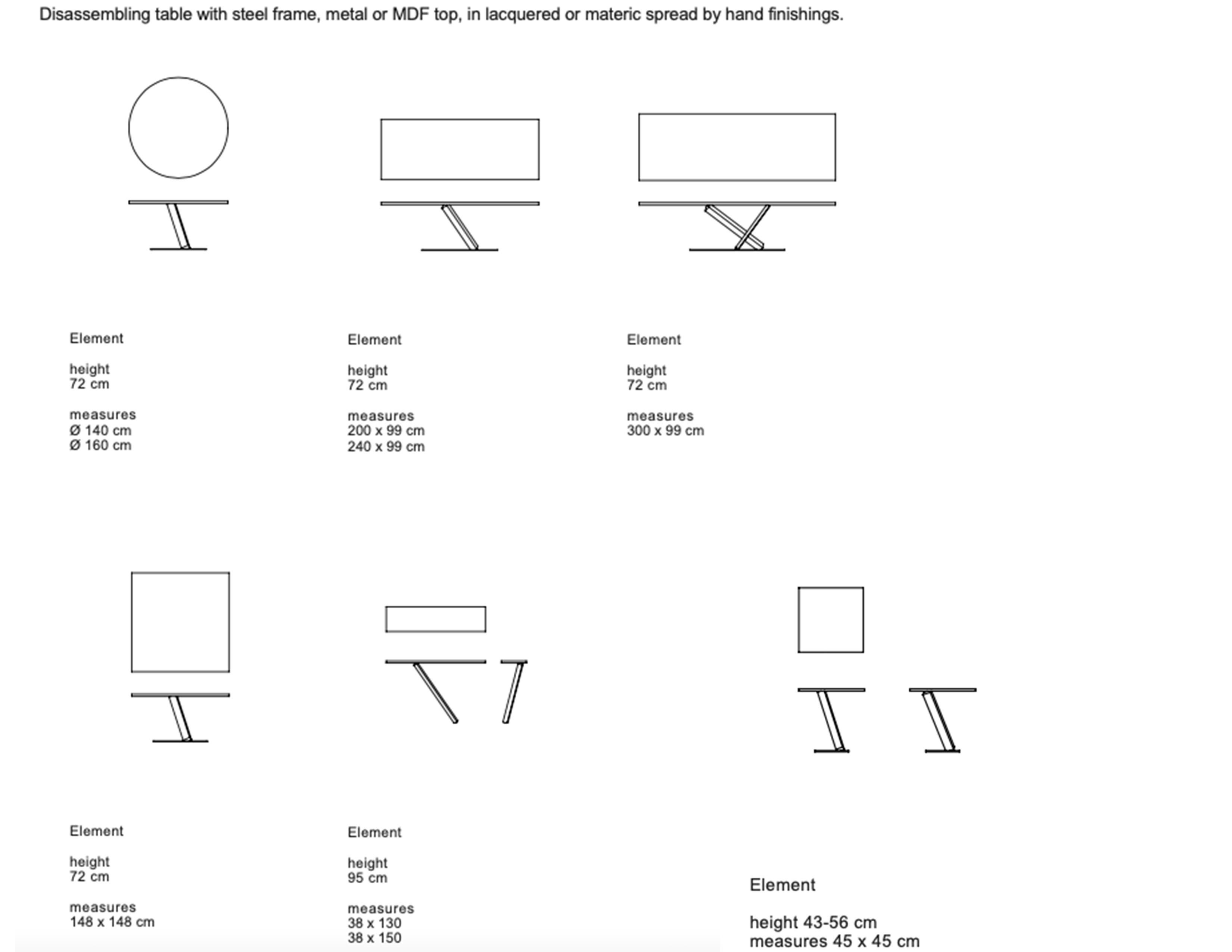 Italian Desalto Element Console Table by Tokujin Yoshioka For Sale