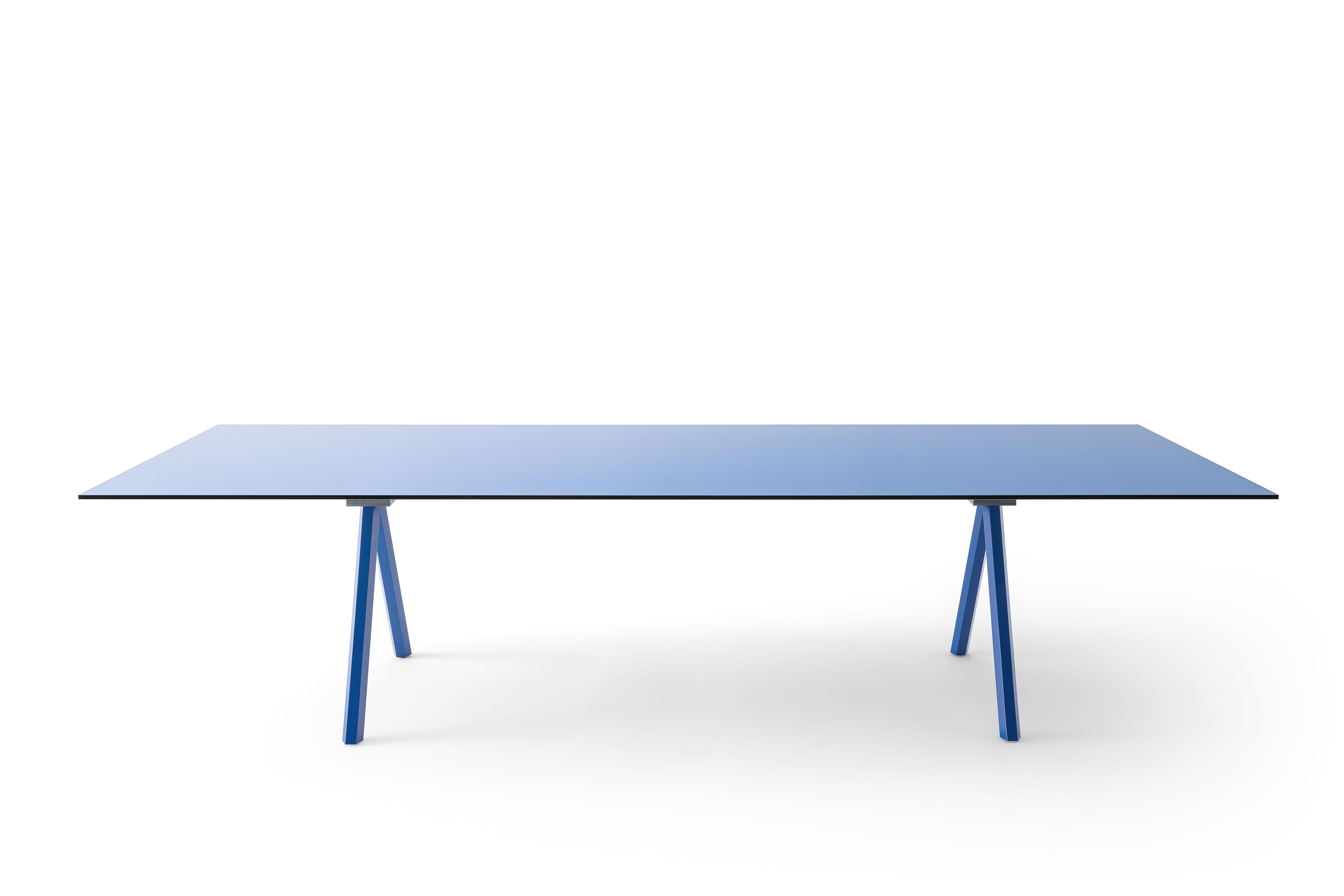 Grande table HEB avec plateau en béton blanc par Francesco Rota en vente 11