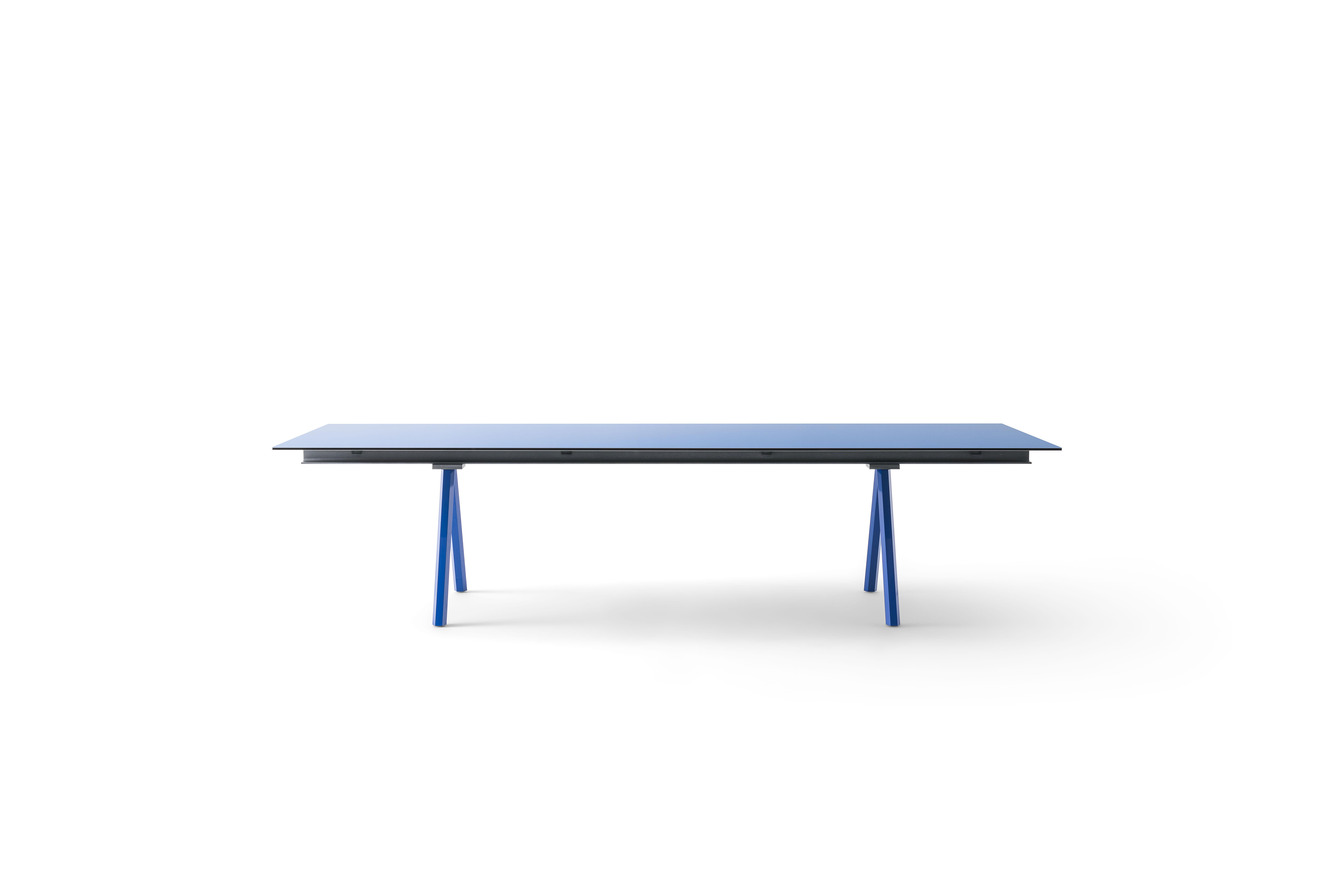 Grande table HEB avec plateau en béton blanc par Francesco Rota en vente 12