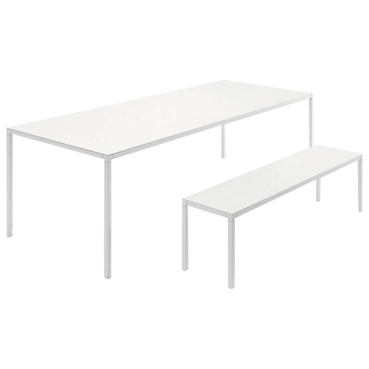 Desalto Helsinki 35 Outdoor Table with Bench by Caronni + Bonanomi For Sale