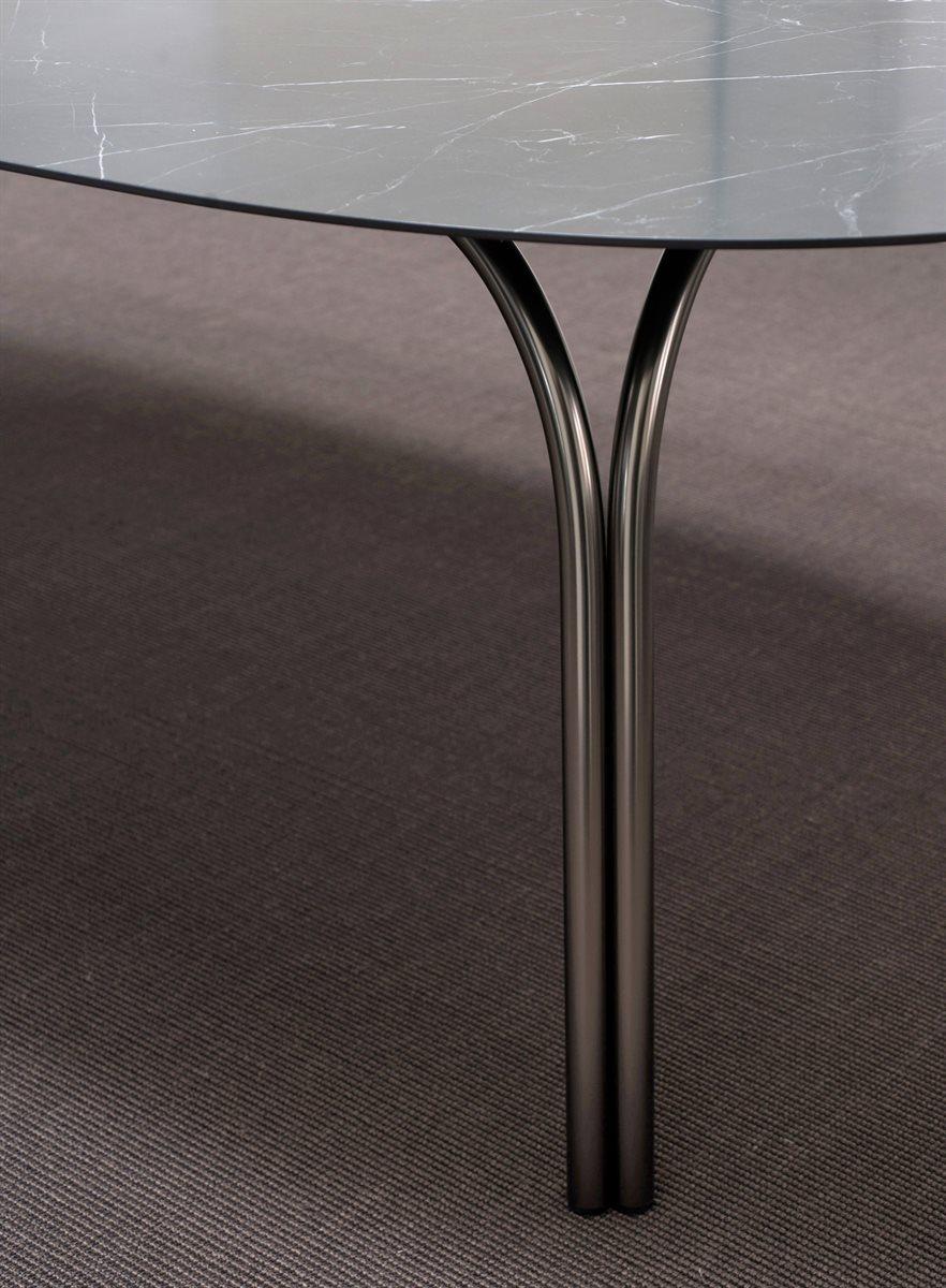 Steel Customizable Desalto Lake Ceramic Top Table Designed by Gordon Guillaumier