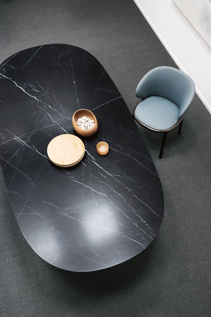 Customizable Desalto Lake Ceramic Top Table Designed by Gordon Guillaumier 2